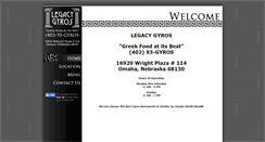 Desktop Screenshot of legacygyros.com